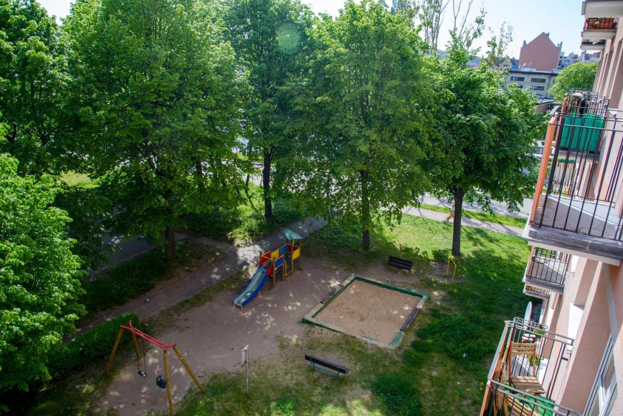 גדנסק דירות באזור Long Gardens, בגודל 46 מר, עם 3 חדרי שינה ו- 1 חדרי רחצה פרטיים מראה חיצוני תמונה